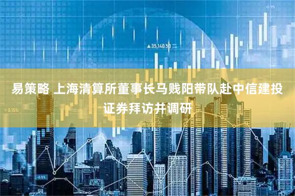 易策略 上海清算所董事长马贱阳带队赴中信建投证券拜访并调研